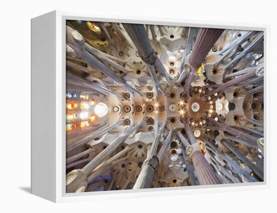 Spain, Barcelona, Sagrada Familia, Interior-Steve Vidler-Framed Premier Image Canvas