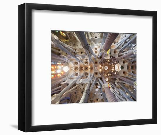 Spain, Barcelona, Sagrada Familia, Interior-Steve Vidler-Framed Photographic Print