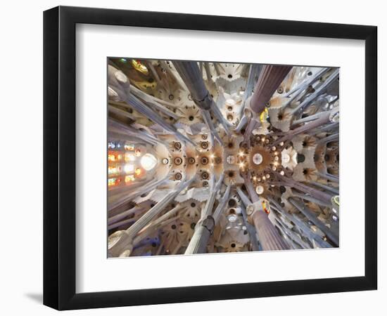 Spain, Barcelona, Sagrada Familia, Interior-Steve Vidler-Framed Photographic Print