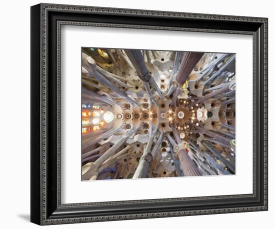 Spain, Barcelona, Sagrada Familia, Interior-Steve Vidler-Framed Photographic Print