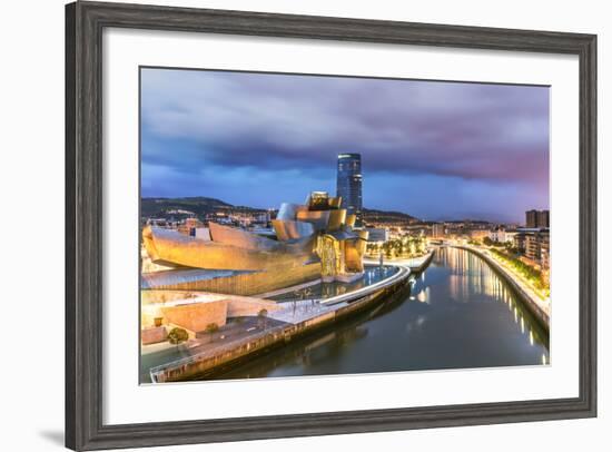 Spain, Basque Country, Bilbao. Guggenheim Museum by Canadian Architect Frank Gehry-Matteo Colombo-Framed Photographic Print