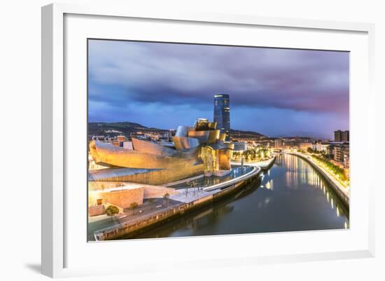 Spain, Basque Country, Bilbao. Guggenheim Museum by Canadian Architect Frank Gehry-Matteo Colombo-Framed Photographic Print