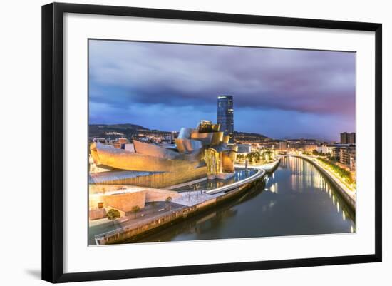 Spain, Basque Country, Bilbao. Guggenheim Museum by Canadian Architect Frank Gehry-Matteo Colombo-Framed Photographic Print