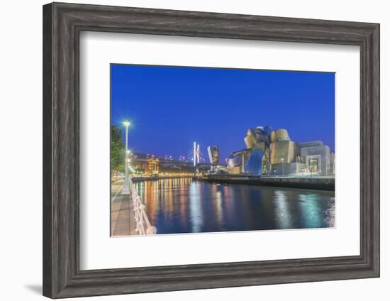 Spain, Bilbao, City at Twilight-Rob Tilley-Framed Photographic Print