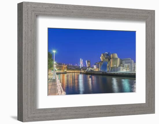 Spain, Bilbao, City at Twilight-Rob Tilley-Framed Photographic Print