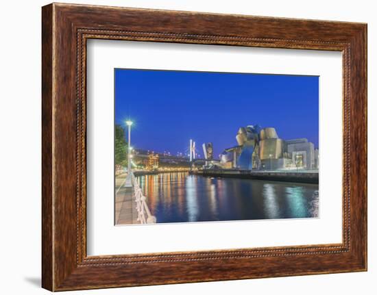 Spain, Bilbao, City at Twilight-Rob Tilley-Framed Photographic Print