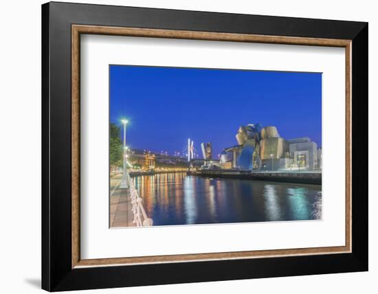 Spain, Bilbao, City at Twilight-Rob Tilley-Framed Photographic Print