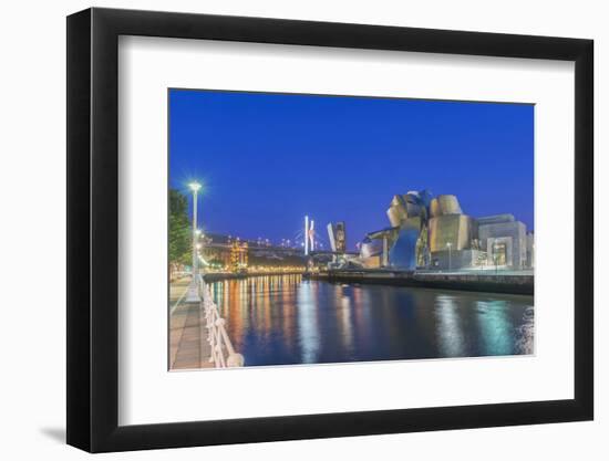 Spain, Bilbao, City at Twilight-Rob Tilley-Framed Photographic Print