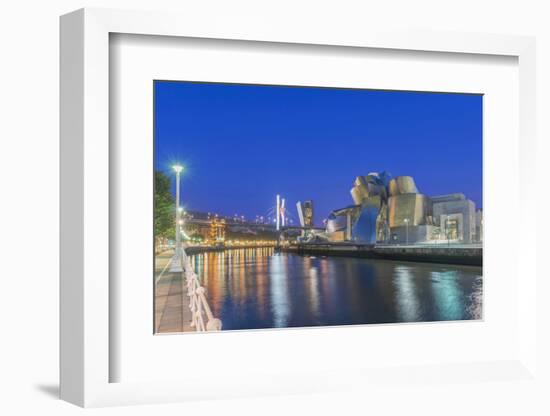 Spain, Bilbao, City at Twilight-Rob Tilley-Framed Photographic Print