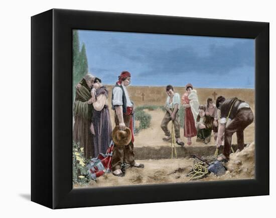 Spain, Burial-null-Framed Premier Image Canvas