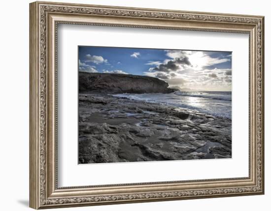 Spain, Canary Islands, Fuerteventura, Beach, Sea-Andrea Haase-Framed Photographic Print