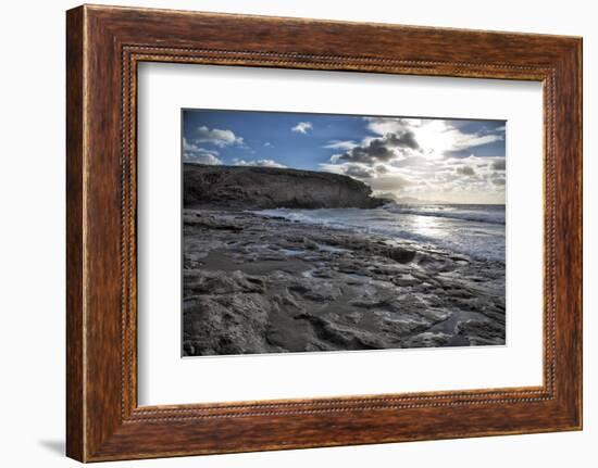 Spain, Canary Islands, Fuerteventura, Beach, Sea-Andrea Haase-Framed Photographic Print