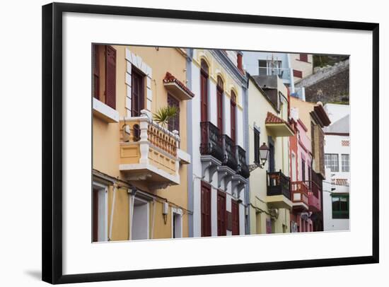 Spain, Canary Islands, La Gomera, San Sebastian De La Gomera, Town Buildings-Walter Bibikow-Framed Photographic Print