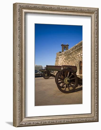 Spain, Canary Islands, Lanzarote, Arecife, Castillo San Gabriel Museum, Exterior-Walter Bibikow-Framed Photographic Print