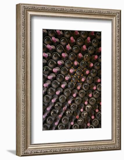 Spain, Canary Islands, Lanzarote, La Geria Wine Region, Winery Interior-Walter Bibikow-Framed Photographic Print