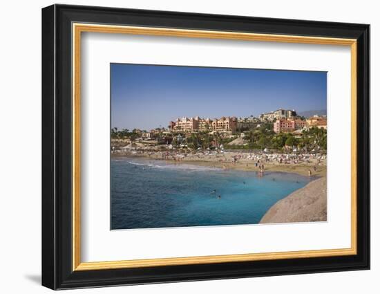 Spain, Canary Islands, Tenerife, Costa Adeje, Playa Del Duque, Elevated View-Walter Bibikow-Framed Photographic Print