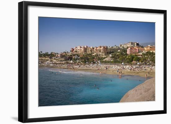 Spain, Canary Islands, Tenerife, Costa Adeje, Playa Del Duque, Elevated View-Walter Bibikow-Framed Photographic Print