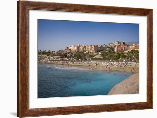 Spain, Canary Islands, Tenerife, Costa Adeje, Playa Del Duque, Elevated View-Walter Bibikow-Framed Photographic Print