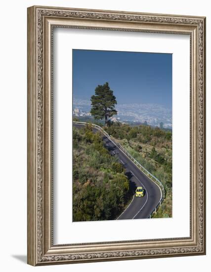 Spain, Canary Islands, Tenerife, Valle De La Orotava, Elevated View of the Tf 21 Road-Walter Bibikow-Framed Photographic Print