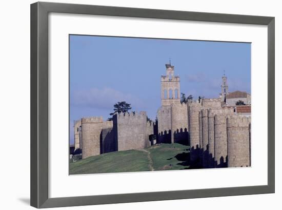 Spain, Castile and Leon, Avila, Medieval City Walls-null-Framed Giclee Print