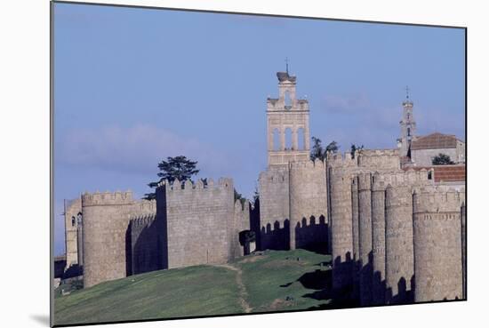 Spain, Castile and Leon, Avila, Medieval City Walls-null-Mounted Giclee Print
