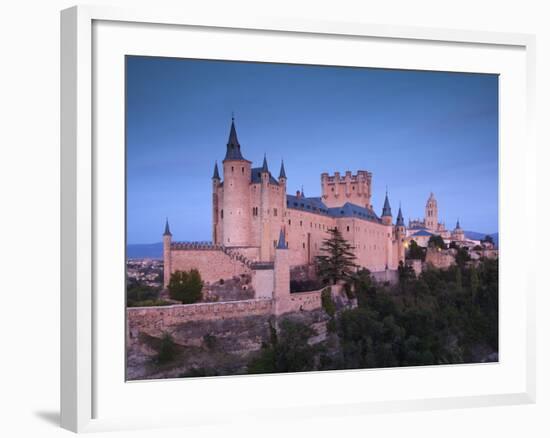 Spain, Castilla Y Leon Region, Segovia Province, Segovia, the Alcazar-Walter Bibikow-Framed Photographic Print