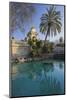 Spain, Catalonia, Barcelona, Parc De La Ciutadella, Wells, Palm-Rainer Mirau-Mounted Photographic Print