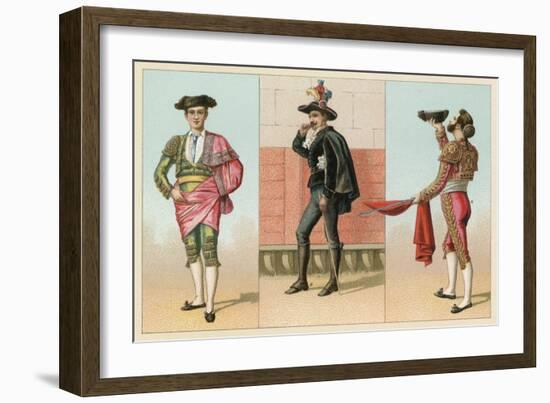 Spain Costume-French School-Framed Giclee Print