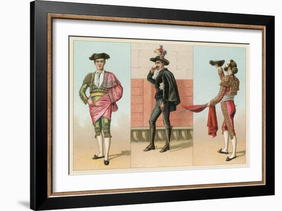 Spain Costume-French School-Framed Giclee Print