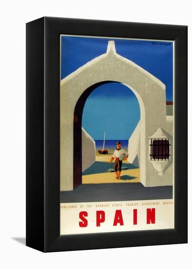 Spain Fisherman-null-Framed Premier Image Canvas