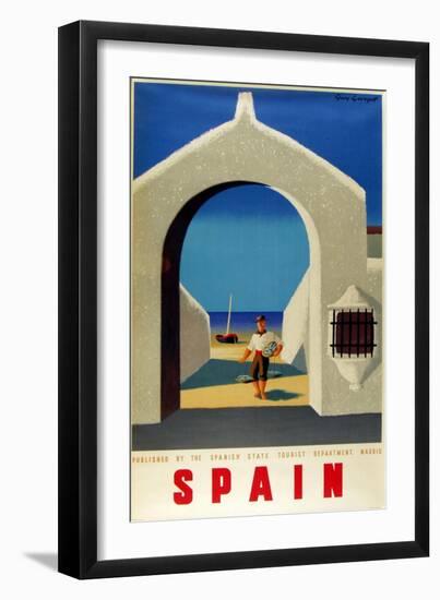 Spain Fisherman-null-Framed Giclee Print