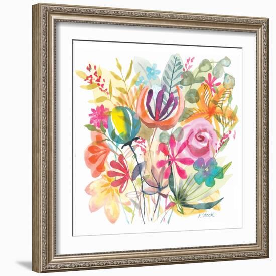 Spain Floral Bouquet 1-Kerstin Stock-Framed Art Print