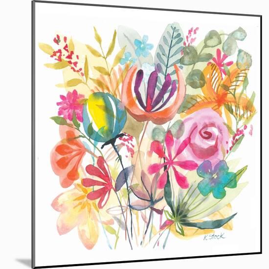 Spain Floral Bouquet 1-Kerstin Stock-Mounted Art Print