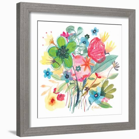 Spain Floral Bouquet 2-Kerstin Stock-Framed Art Print