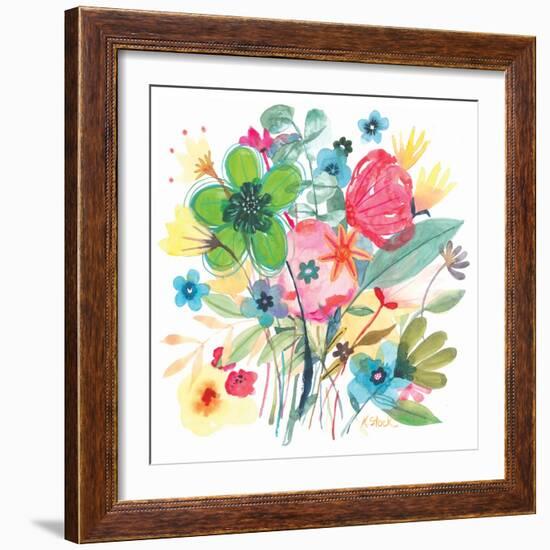 Spain Floral Bouquet 2-Kerstin Stock-Framed Art Print