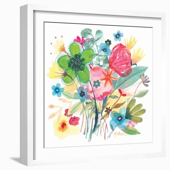 Spain Floral Bouquet 2-Kerstin Stock-Framed Art Print