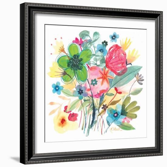 Spain Floral Bouquet 2-Kerstin Stock-Framed Art Print