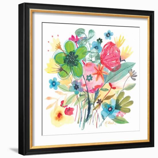 Spain Floral Bouquet 2-Kerstin Stock-Framed Art Print