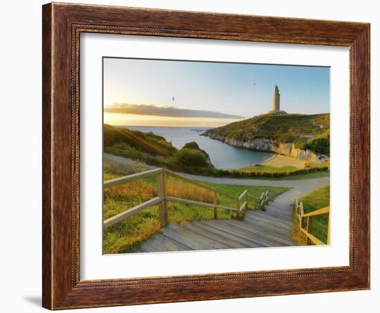 Spain, Galicia, La Coruna, Torre De Hercules-Shaun Egan-Framed Photographic Print