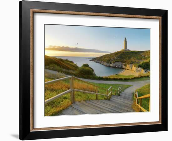 Spain, Galicia, La Coruna, Torre De Hercules-Shaun Egan-Framed Photographic Print