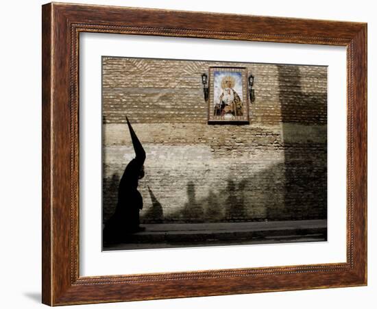 Spain Holy Week, Seville, Spain-Armando Franca-Framed Photographic Print