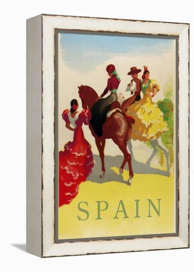 Spain Horses-null-Framed Premier Image Canvas