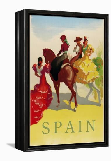 Spain Horses-null-Framed Premier Image Canvas