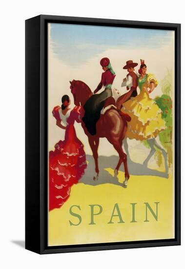 Spain Horses-null-Framed Premier Image Canvas