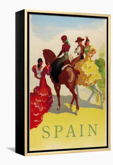 Spain Horses-null-Framed Premier Image Canvas