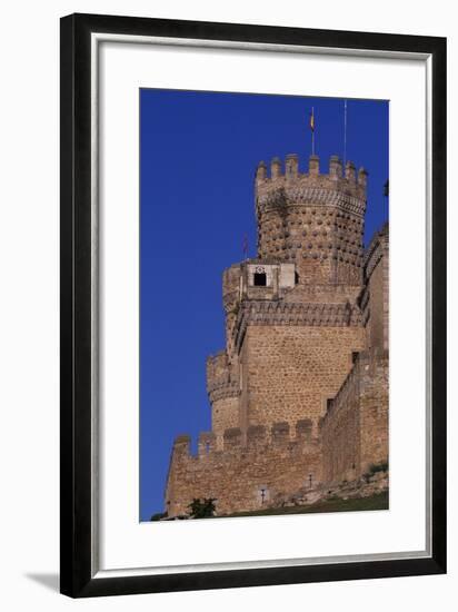Spain, Madrid, Manzanares El Real, Mendoza Castle, Watchtower-null-Framed Giclee Print