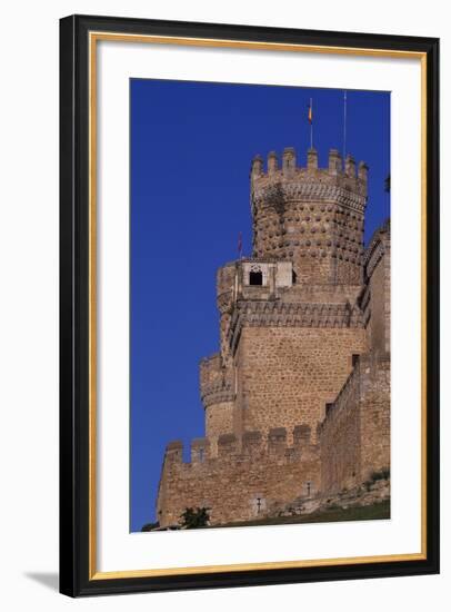 Spain, Madrid, Manzanares El Real, Mendoza Castle, Watchtower-null-Framed Giclee Print