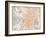 Spain: Madrid Map, C1920-null-Framed Giclee Print