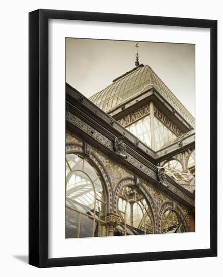 Spain, Madrid, Parque Del Buen Retiro Park, Palacio De Cristal, Crystal Palace Exhibition Space-Walter Bibikow-Framed Photographic Print