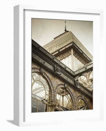 Spain, Madrid, Parque Del Buen Retiro Park, Palacio De Cristal, Crystal Palace Exhibition Space-Walter Bibikow-Framed Photographic Print